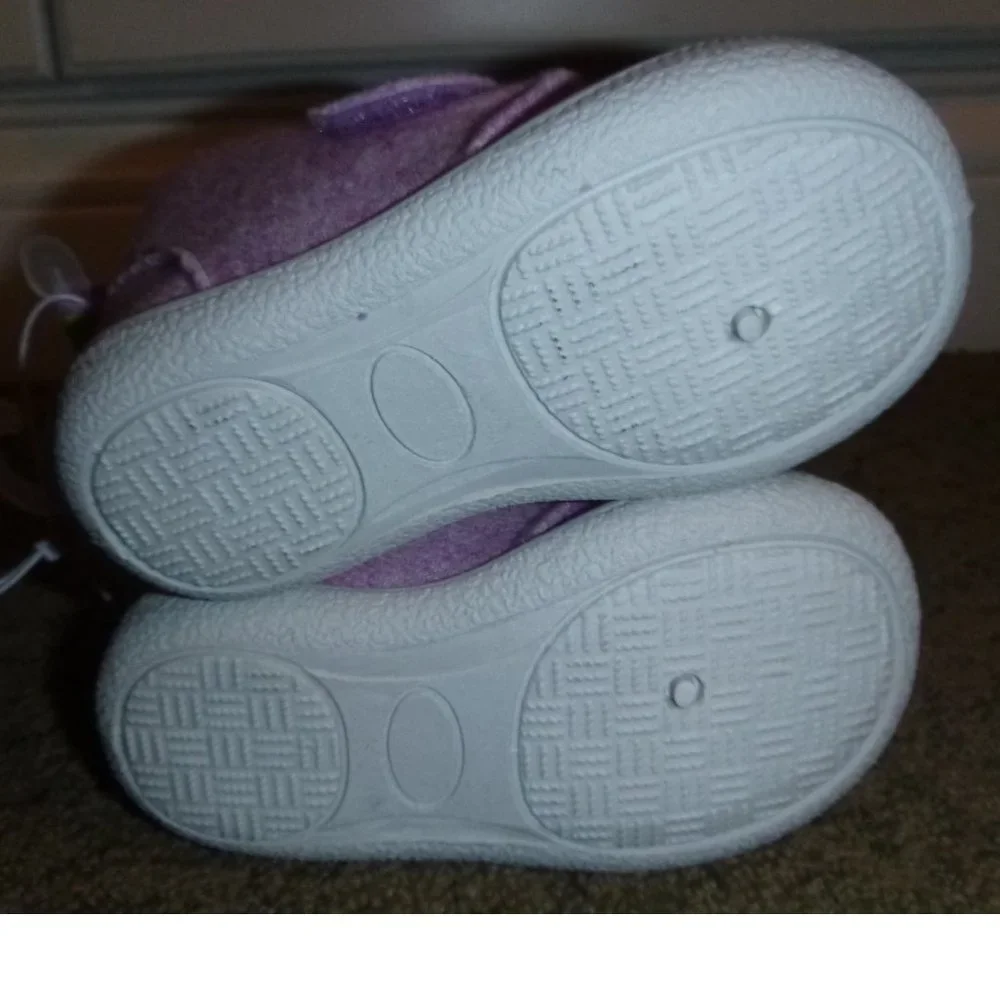 Baby Girls First Steps Walker Woven Shoes Bootie Size 6/9 9/12 months Purple NWT